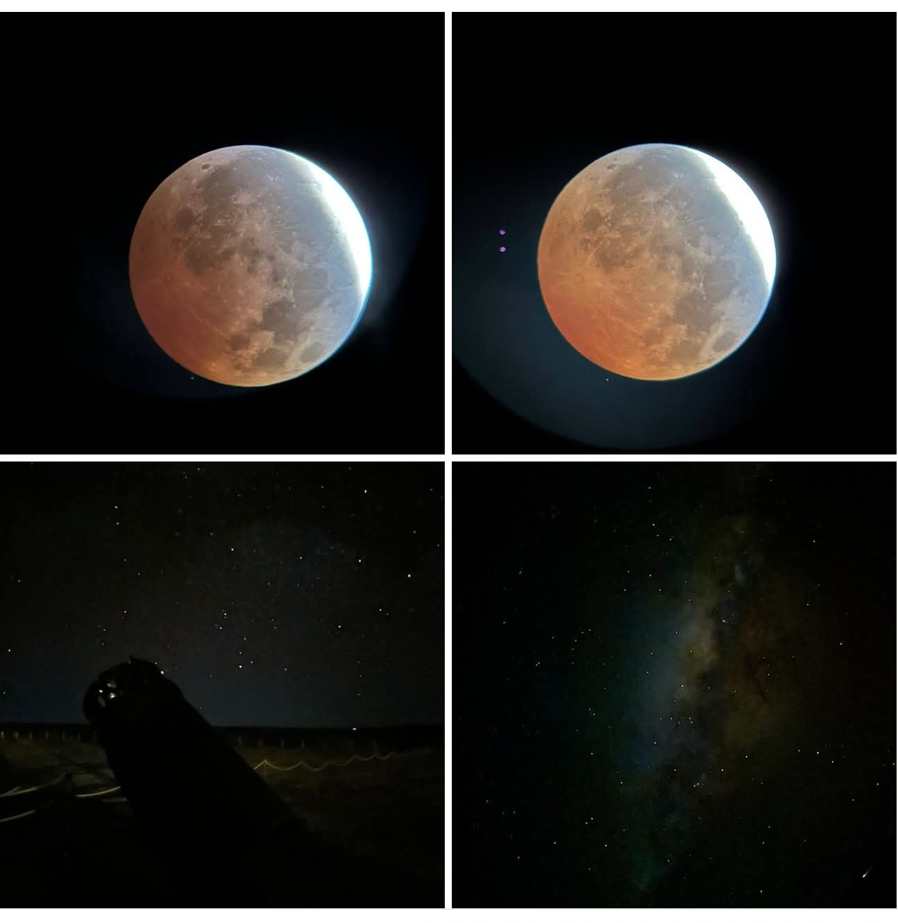 Imágenes captadas desde el Salar de Uyuni